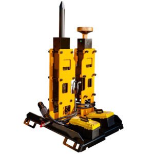 MMS Hydraulic Breaker Attachment + Pile Driver Attachment for Skid Steer Loader
