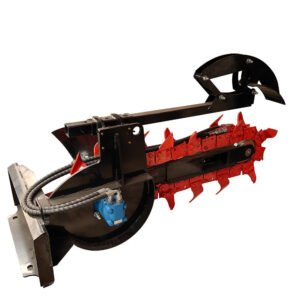MMS Skid Steer Hydraulic Excavator Trencher,26-Tine Trencher