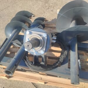 AUGER DRIVE ATTACHMENT FOR SKID STEER 3 BITS
