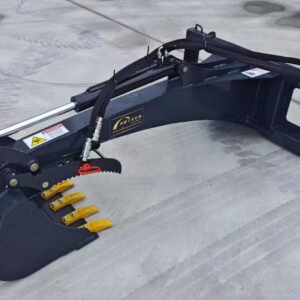 BACKHOE ATTACHMENT FOR SKID STEER 18" BUCKET 7' DEEP