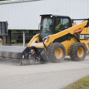 CATERPILLAR BU118 SKID STEER POLY BROOM WITH BUCKET
