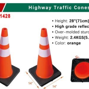 PVC Traffic Cone with Reflective Tape