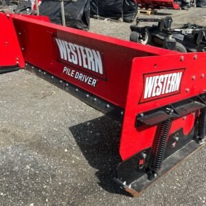 WESTERN 10' PILE DRIVER SNOW PUSHER SKID STEER COUPLER
